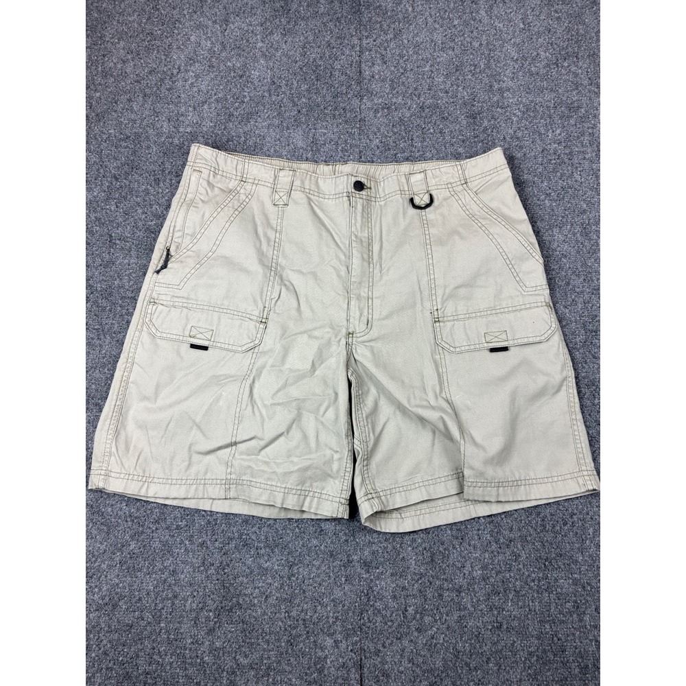 Northwest Territory Mens Size W40 40x8 Tan Khaki Cargo Shorts Cotton Outdoors